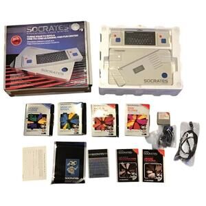 Vintage Working Socrates Video Game 5 Games Original Box Manuels Complete
